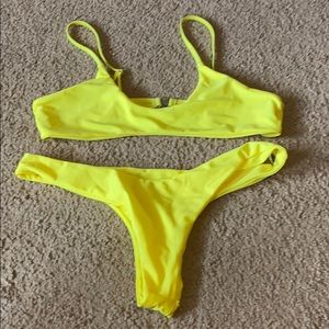 Neon Yellow Bikini